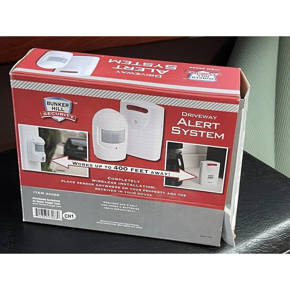 NIB Bunker Hill Security Wireless Driveway Alert System #93068